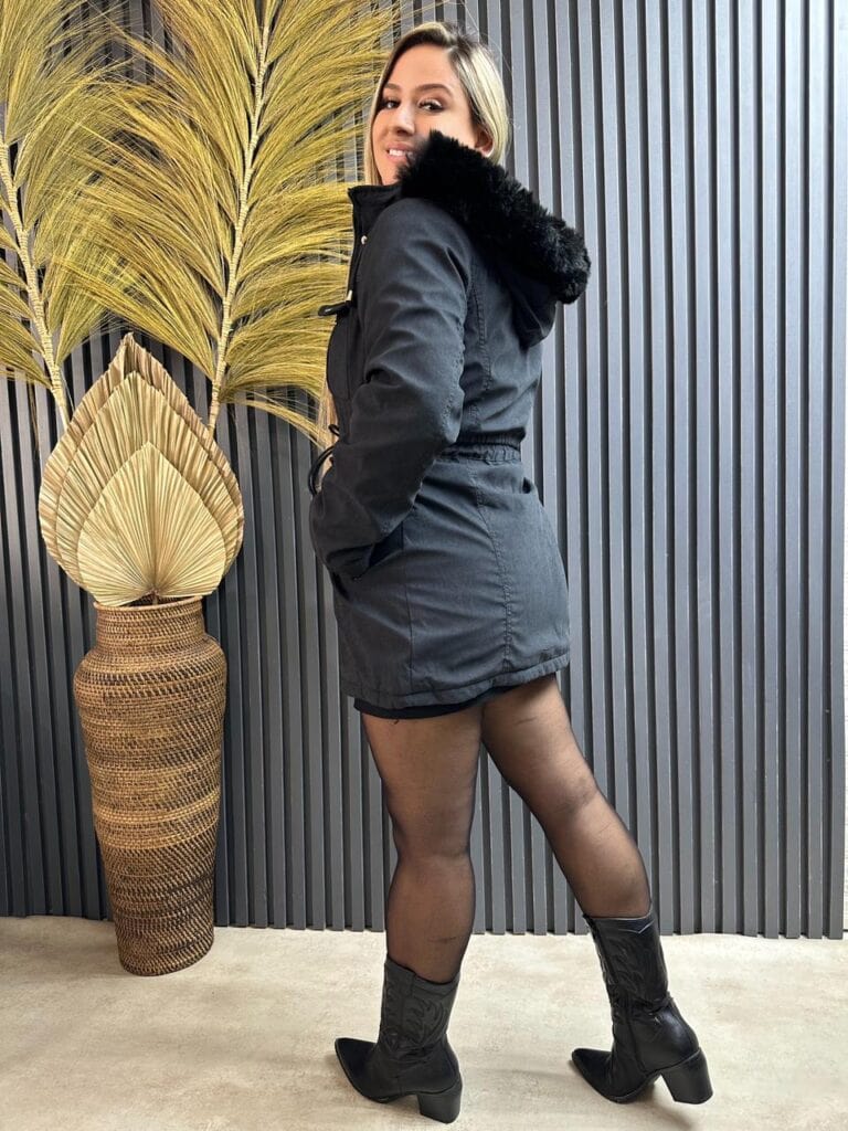 parca alice/cor preta parca alice/cor preta