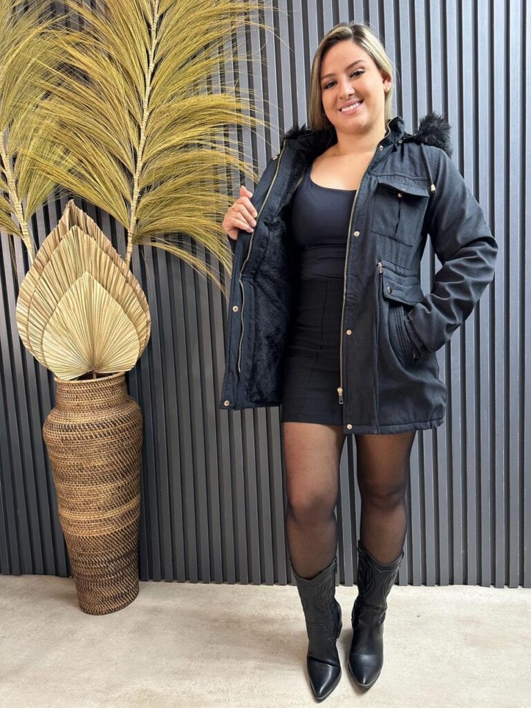 parca alice/cor preta parca alice/cor preta