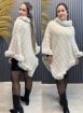 poncho bege