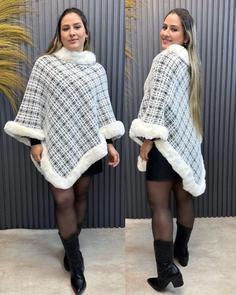 poncho branco poncho branco
