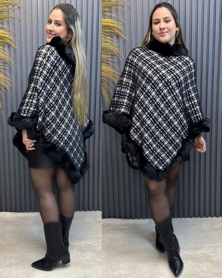 poncho preto